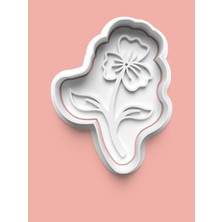Aktastore Bahar Çiçeği 3.model Kurabiye Kalıbı ve Şeker Hamuru Kalıbı