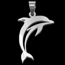 TabiTela 925 Ayar gümüş kolye yunus   SM6648