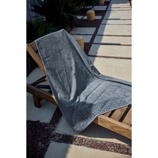 Pamuklu Deniz Havuz Plaj Banyo Havlusu 01 Füme