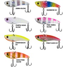 Ryuji Mirror Vib 22GR / 6.5cm Jig Yem Pink Zebra Glow