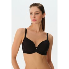 Suwen Kadın Balconette Sütyen Sw5320 Siyah/75C