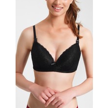 Suwen Lacy Mothercare Lohusa Dantelli Sütyen - Siyah