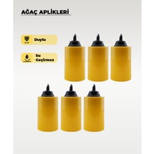 AC Aydınlatma Sarı Silindir Ağaç Feneri - 6 Adet