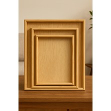 3'lü Bambu Dikdörtgen Sunum Tepsisi 30 x 40 & 25X35 & 20X30 cm