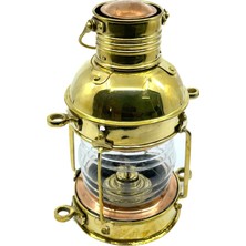 Nostaljik Görünümlü Pirinç Gaz Yağı Lambası