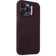 iPhone 14 Pro Kılıf Velvet Magsafe Kapak - Derin Mor