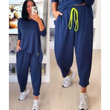 Modavera Kadın Iki Iplik Viskon Pamuk Kumaş Arma Detaylı Ikili Takım