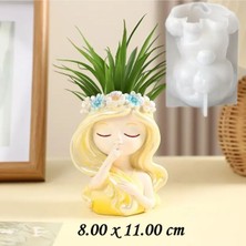 Peri Kız Sukunet Saksı No:3 Silikon Kalıp (S904)