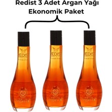 Redist 3 Adet Argan Yağı | Saçlar İçin Yoğun Besleyici ve Parlaklık Veren Bakım Yağı