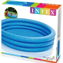 Intex Kristal Desenli 3 Boğumlu Havuz 147 x 33 cm Mavi