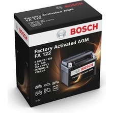 Bosch 12V 5 Ah Motosiklet Aküsü Agm 75 A (En) (120*60*130) (YB5L-B) (BB5L-B) (12N5-3B) (FA122)