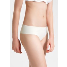 Suwen Lazer Kesim Dikişsiz Brazilian String Külot - Ten Rengi