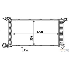 Mahle 8MK376718341 Su Radyatörü 450×366×24 R50 R53 03- 1nd
