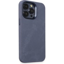 iPhone 15 Pro Max Kılıf Velvet Magsafe Kapak - Lacivert