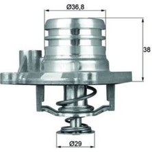 Mahle TI1392 -Knecht-Behr TI1392 Termostat 92 Agila 1.0 1.2 1.0 16V 1.2 16V 00 1338004 1338004