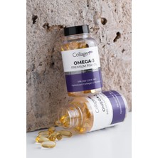Omega-3 Premium Fish Oil 90 Adet x 1000MG, Balık Yağı, Kolajen & Vitamin C