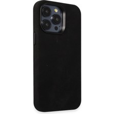 iPhone 14 Pro Max Kılıf Velvet Magsafe Kapak - Siyah