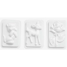 Paras Ticaret 8 Farklı Model Küçük Boy Alçı Kalıbı (1 Pakette 8 Adet (Farklı Model))