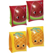 ByKurt Şişme Deniz Havuz Kolluk 3-6 Yaş Meyve Desenli Çocuk Yüzme Kolluğu 19-30 Kg 1 Çift