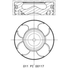 Mahle 011PI00117002 -Knecht-Behr 011PI00117002 Piston Complete 70 mm Opel 55212096