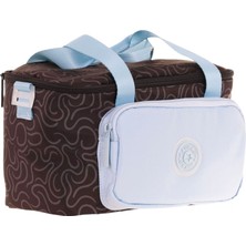 Kaukko Double Colors Kız Çocuk Çizgi Desenli Siyah Mavi Beslenme Çantası (Isı Yalıtımlı) K9086