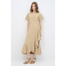 Love My Body Çizgili Elbise