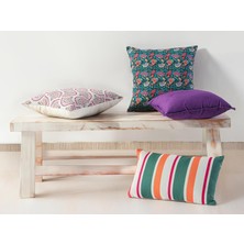 Merrow Desenli Pamuk Yastık 45X45CM