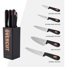 Overcut 6 Parça Bıçak Seti, Siyah