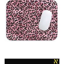 Nilizma Leopar Desenli Renkli Ergonomik Mouse Pad - 23 cm x 19 cm - Kaymaz Taban Ev ve Ofis Kullanımı Fare Altlığı Mousepad