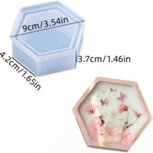 Altıgen Mum Kutusu Silikon Kalıp (S809)