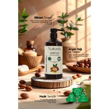 Naturix 2'li Tuzsuz Argan Yağlı Şampuan + Keratin Şampuan 600 ml Bitkisel Şampuan Paraben Içermez
