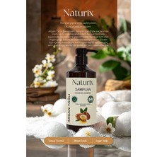 Naturix 2'li Tuzsuz Argan Yağlı Şampuan + Keratin Şampuan 600 ml Bitkisel Şampuan Paraben Içermez