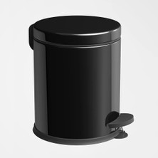 Storemax Paslanmaz Metal Pedallı Çöp Kovası 12 Lt Siyah (412401)