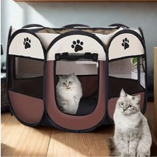 Kahverengi Kedi Doğum Çadırı Evcil Hayvan Kafesi Kedi Oyun Alanı Köpek Çadırı Köpek Evi Kedi Evi