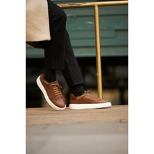 Coffe Model Hakiki Natural Deri Sneaker