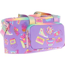 Kaukko Kids Thermo Isı Yalıtımlı Kız Çocuk Hobi Baskılı Mor Beslenme Çantası L7238 (Iki Bölmeli)