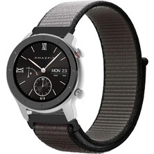 Tagomoon Amazfit Gtr 42MM Akıllı Saat Uyumlu Spor Kumaş Desenli Cırt Cırtlı Kordon Kayış