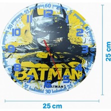 Dekoratif Batman Temalı Çocuk Odası Duvar Saati