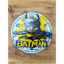 Dekoratif Batman Temalı Çocuk Odası Duvar Saati