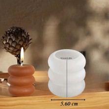Halkalı Mum Orta Silikon Kalıp (S910)