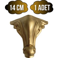 Sultan Lükens Desenli 14CM Plastik Ayak Mobilya Masa ve Dolap AYAĞI(14CM)(ALTIN)