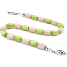 Usta Işi Kapsül Kesim Yeşil Bej Sıkma Kehribar Zaza Tesbih