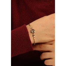  Kalpli Balıksırtı Zincir Altın Bileklik CGKBLK0327