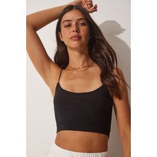 İp Askılı Örme Büstiyer LLİ0002 SİYAH