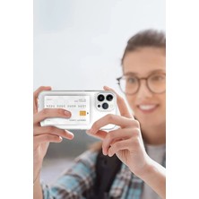 iPhone 15 Pro Max Kılıf Kart Şeffaf Silikon - Şeffaf
