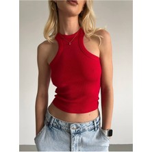 Oval Kesim Crop Atlet Kaşkorse