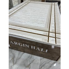 Halı Beyaz Vizon Spor Desen Halı Argın Halı