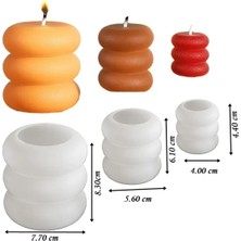 Halkalı Mum Set Silikon Kalıp (S912)