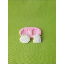 Küçük Kedi ve Ev Silikon Kalıp