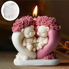 Sevgili Ayıcıklar Mum Silikon Kalıp (S823)
